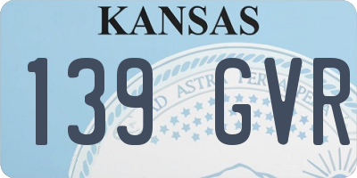 KS license plate 139GVR
