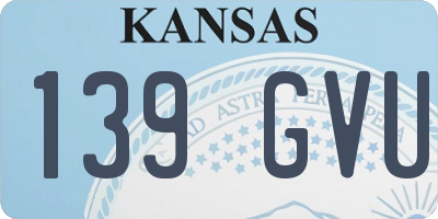 KS license plate 139GVU