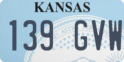 KS license plate 139GVW