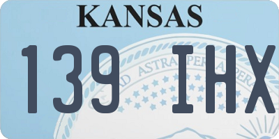 KS license plate 139IHX