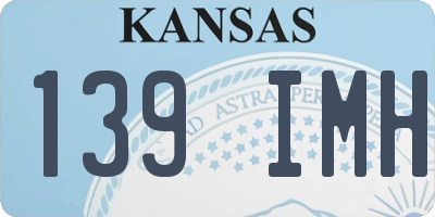 KS license plate 139IMH