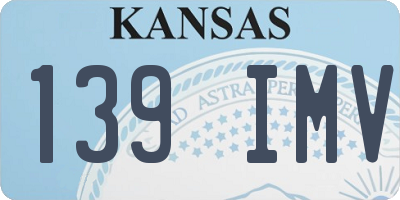 KS license plate 139IMV