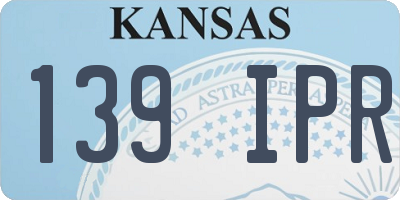KS license plate 139IPR