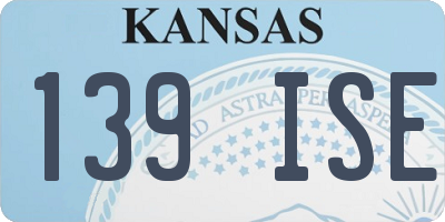KS license plate 139ISE