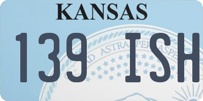 KS license plate 139ISH