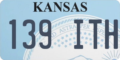 KS license plate 139ITH
