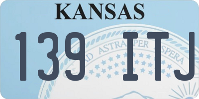 KS license plate 139ITJ