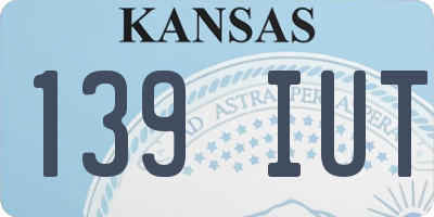 KS license plate 139IUT