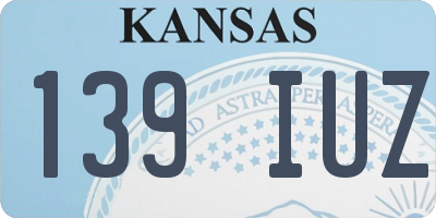 KS license plate 139IUZ