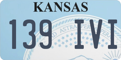 KS license plate 139IVI