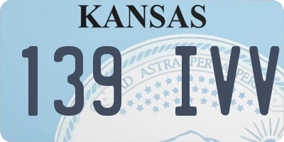 KS license plate 139IVV