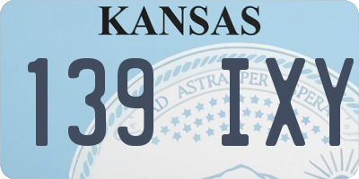 KS license plate 139IXY