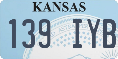 KS license plate 139IYB