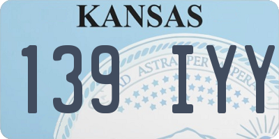 KS license plate 139IYY