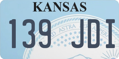 KS license plate 139JDI