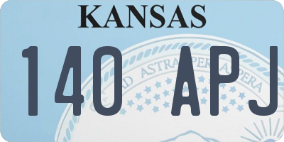 KS license plate 140APJ