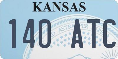 KS license plate 140ATC