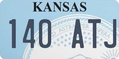 KS license plate 140ATJ