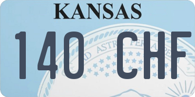 KS license plate 140CHF