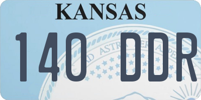 KS license plate 140DDR