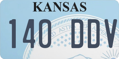 KS license plate 140DDV