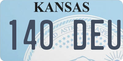 KS license plate 140DEU