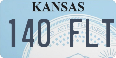 KS license plate 140FLT
