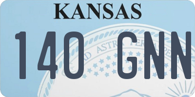 KS license plate 140GNN
