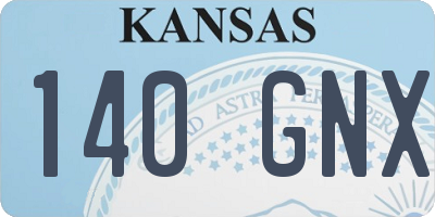 KS license plate 140GNX