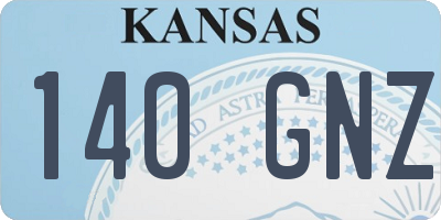 KS license plate 140GNZ