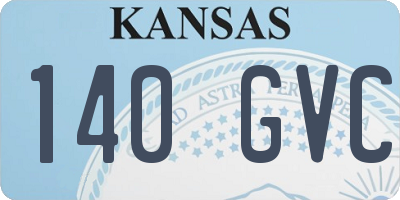 KS license plate 140GVC