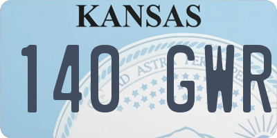 KS license plate 140GWR