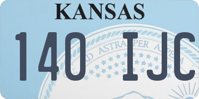 KS license plate 140IJC