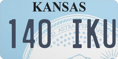KS license plate 140IKU