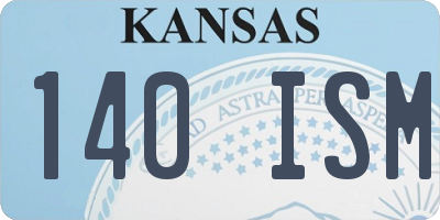 KS license plate 140ISM