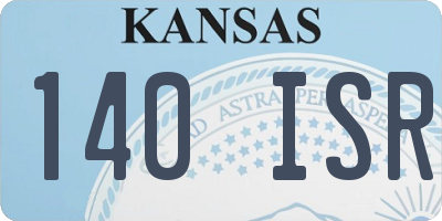 KS license plate 140ISR