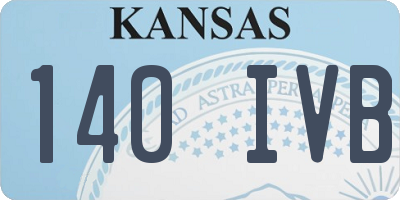 KS license plate 140IVB