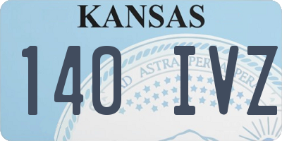 KS license plate 140IVZ