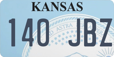 KS license plate 140JBZ