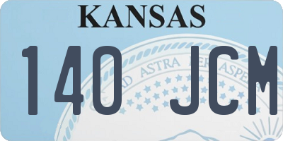 KS license plate 140JCM