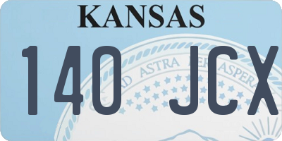 KS license plate 140JCX