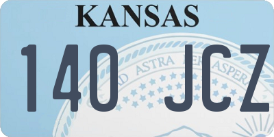 KS license plate 140JCZ