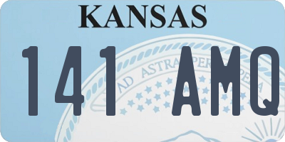 KS license plate 141AMQ