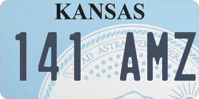 KS license plate 141AMZ