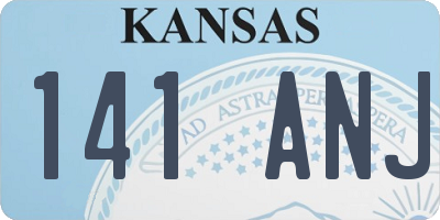KS license plate 141ANJ