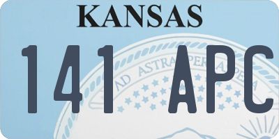 KS license plate 141APC