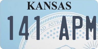 KS license plate 141APM