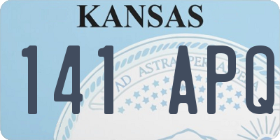 KS license plate 141APQ