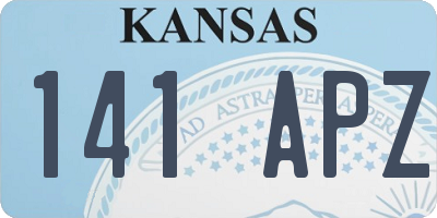 KS license plate 141APZ