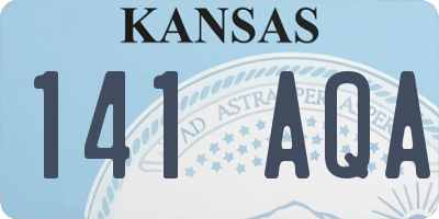KS license plate 141AQA
